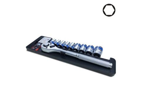 Bộ Tuýp 10 Chi Tiết 1/2 (Cần Tự Động Vuông Nhanh)