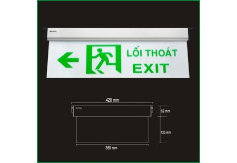     Đèn Exit - KENTOM KT660 (treo trần 2 mặt)