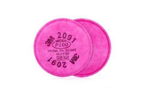 Phin lọc bụi cho  mặt nạ 3M 2091 P100