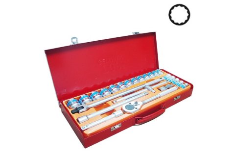 Bộ Tuýp 24 Chi Tiết Đức (Inch, Bông) - KW-S424D-SAE