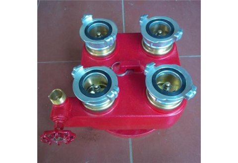 Họng tiếp nước 4 cửa D65 tiêu chuẩn Châu Âu