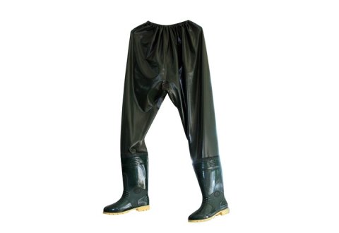 Ủng cao su liền quần màu xanh HS-01